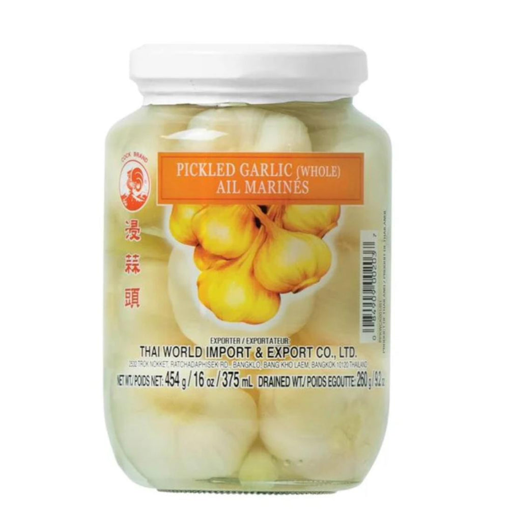 Cock Brand Pickled Garlic (Whole)  454g