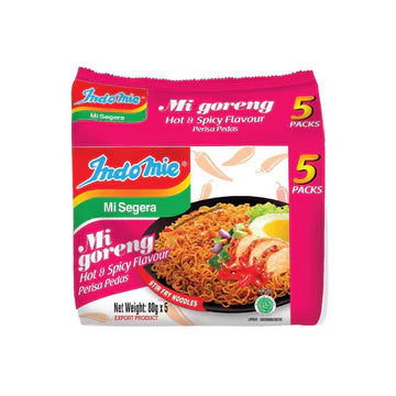 Indomie Instant Noodles Mi Goreng Hot & Spicy 5pk 80g