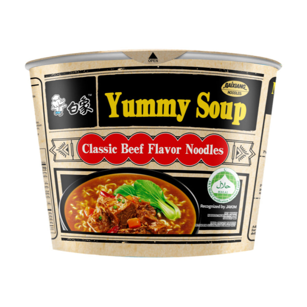 Biaxiang Yummy Soup Classic Beef Flavor Cup Noodles 105g