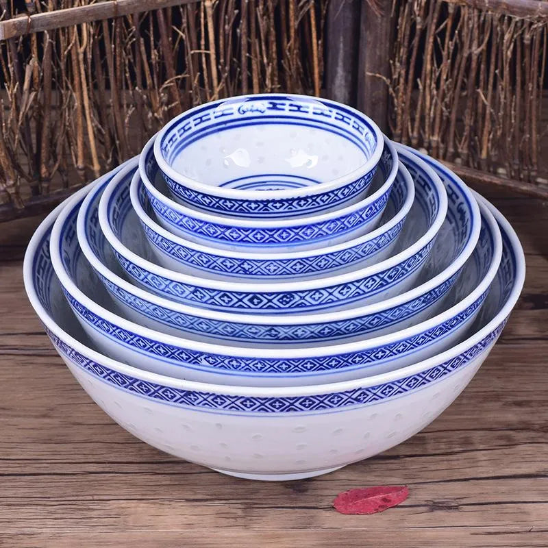 Chinese Blue and White Porcelain Bowl 18cm