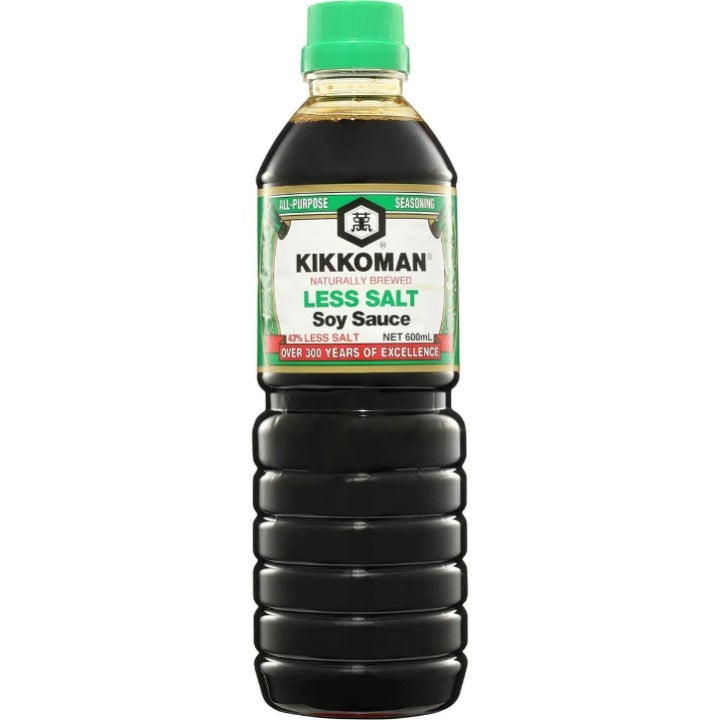 Kikkoman Less Salt Soy Sauce 600ml