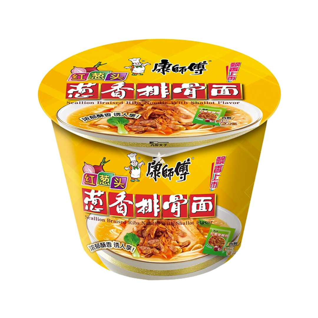 Master Kong Instant Scallion Braised Ribs Noodles With Shallot Noodle Cup 109g