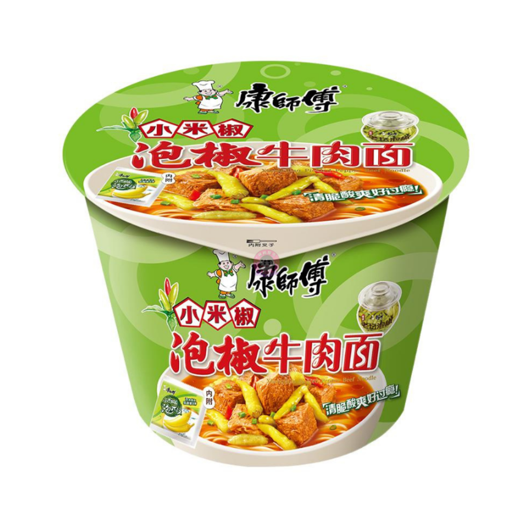 Master Kong Pickled Pepper Beef Cup Noodle 110g