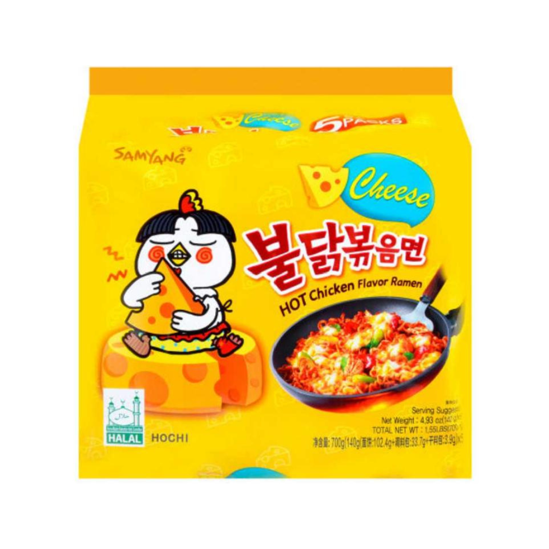 Samyang Buldak Quattro Cheese Hot Chicken Flavor Ramen  5pk 725g