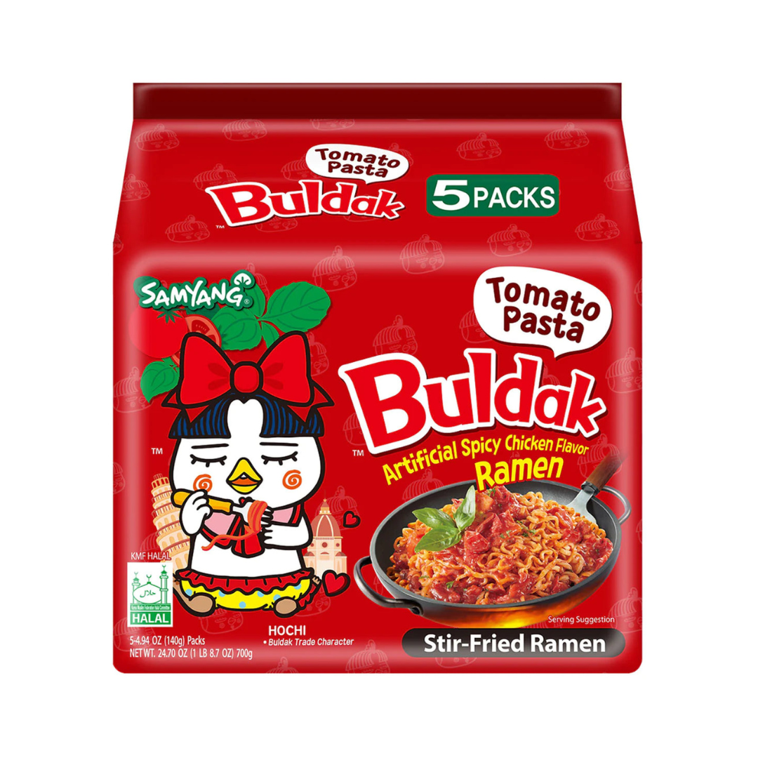 Samyang Buldak Tomato Paste Flavor Ramen 5pk 700g