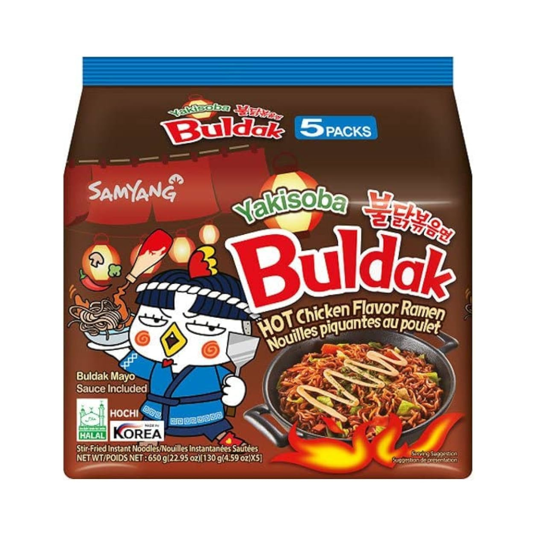 Samyang Buldak Yakisoba Hot Chicken Ramen 5pk 650g