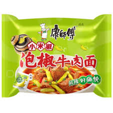 Master Kong Xiaomijiao Pickled Pepper Beef Noodle 104g